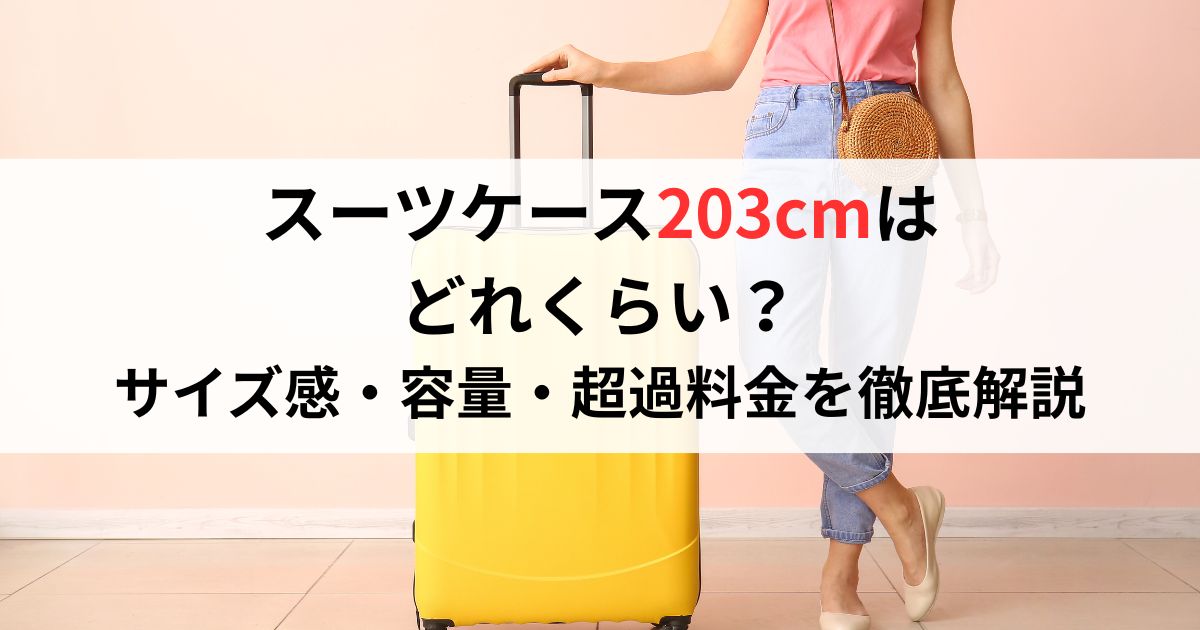 スーツケース203cmは どれくらい？ サイズ感・容量・超過料金を徹底解説